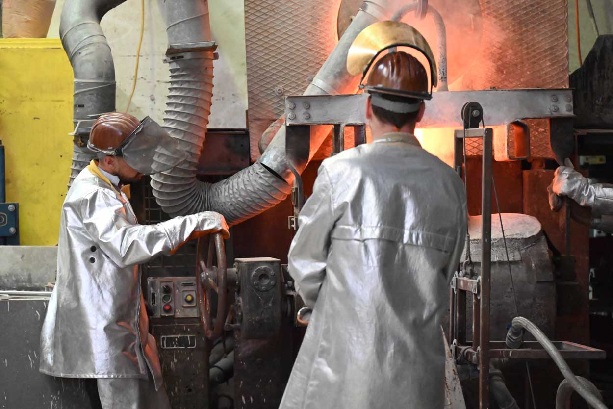 Neuguss der Jakobusfigur für den Jakobsbrunnen Rorschach