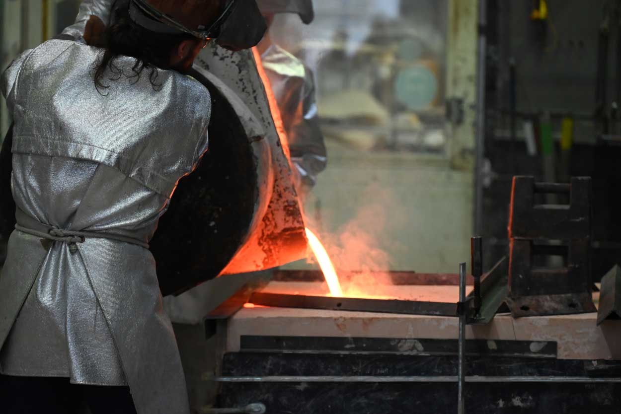 Neuguss der Jakobusfigur für den Jakobsbrunnen Rorschach