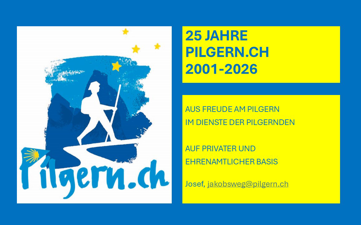 Jubiläum 25 Jahre Webseite pilgern.ch